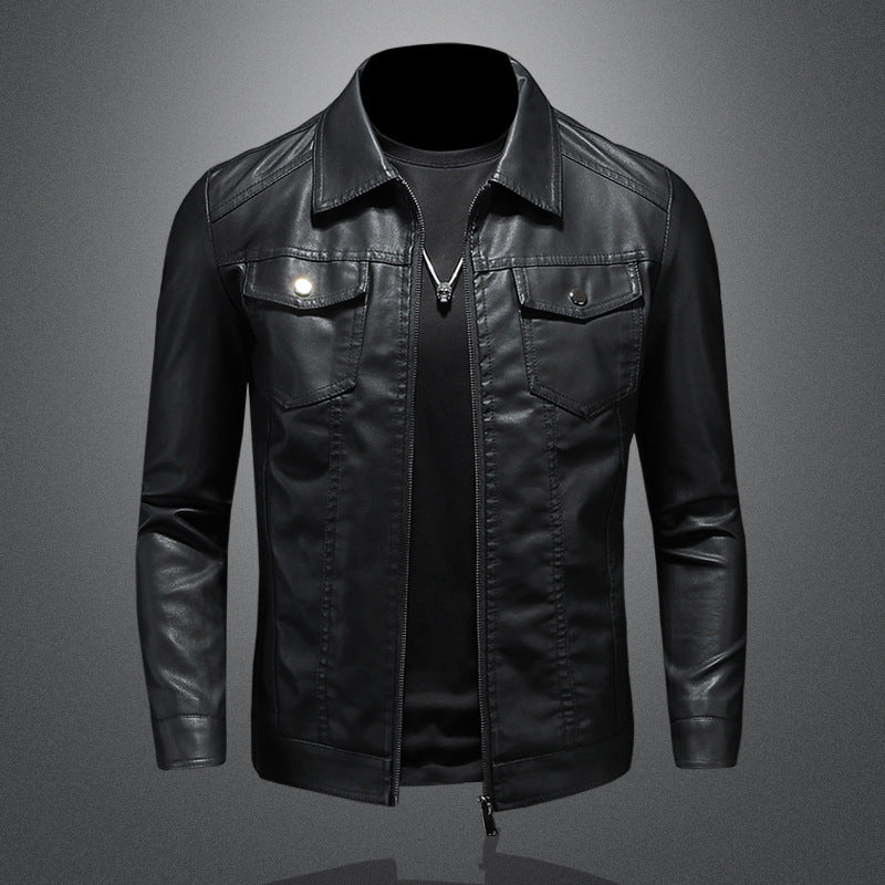 Kevin® | Veste en cuir décontractée