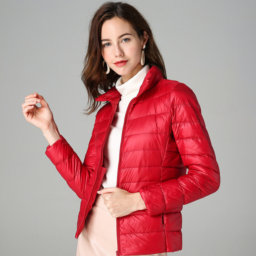 Theresia® | Nouvelle veste d'hiver ultralégère avec plumes de canard blanc