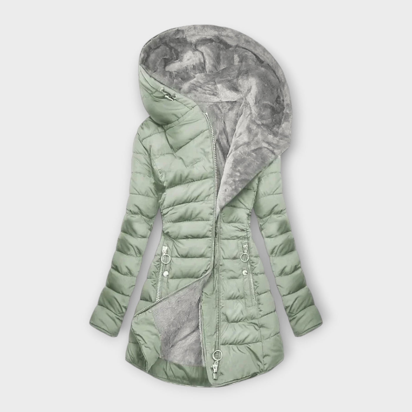 Viktoria-Marie® | Manteau à capuche asymétrique