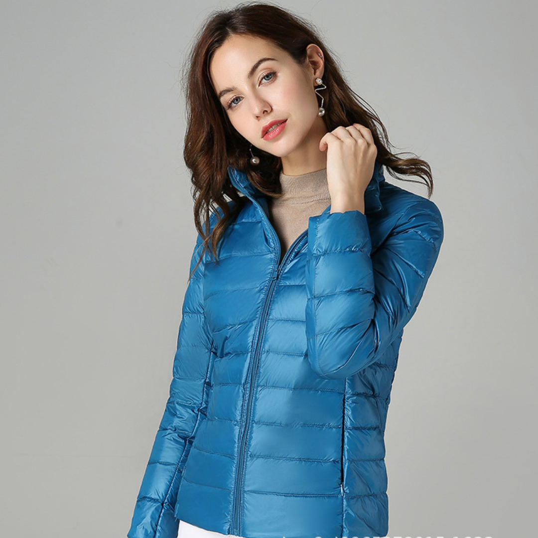 Theresia® | Nouvelle veste d'hiver ultralégère avec plumes de canard blanc