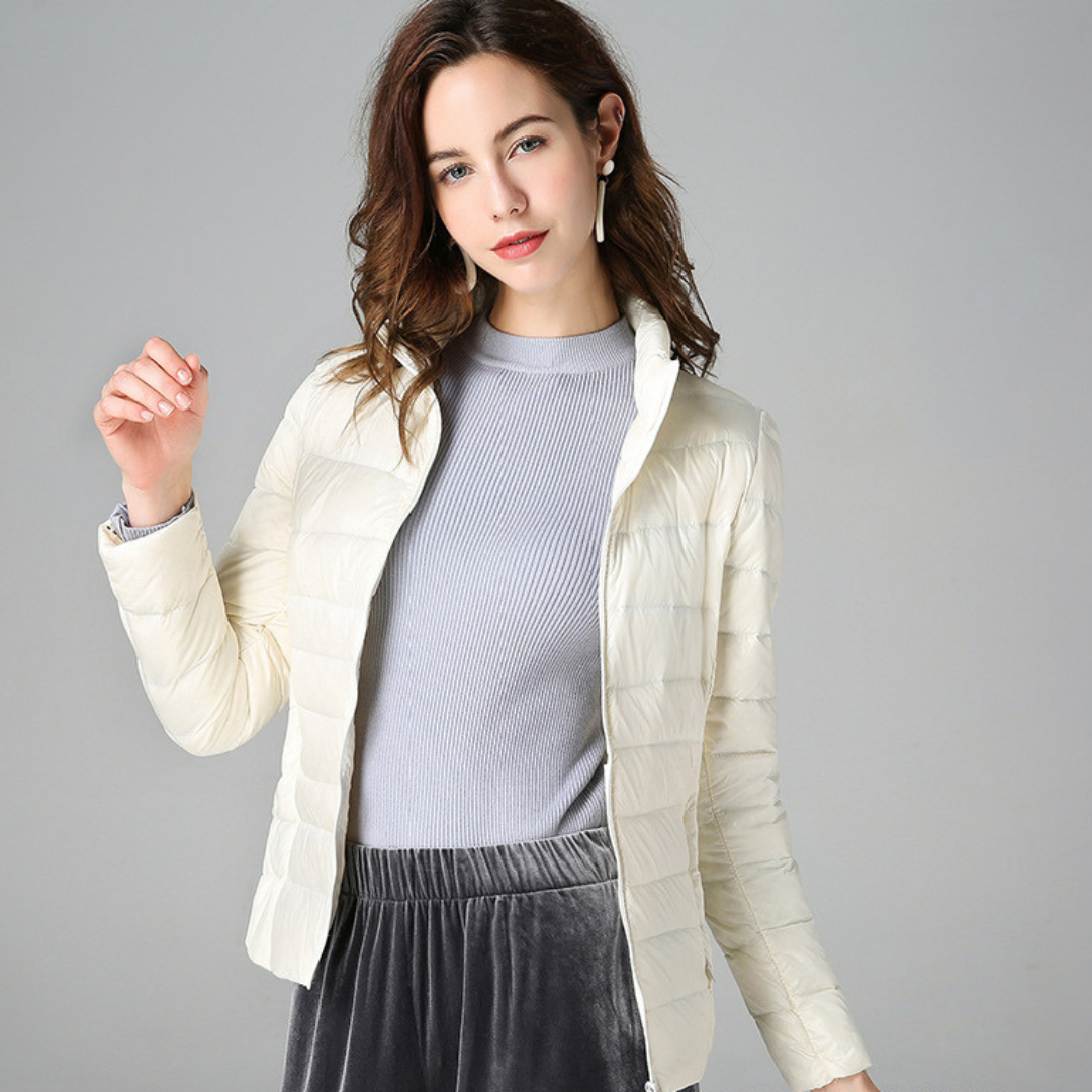 Theresia® | Nouvelle veste d'hiver ultralégère avec plumes de canard blanc