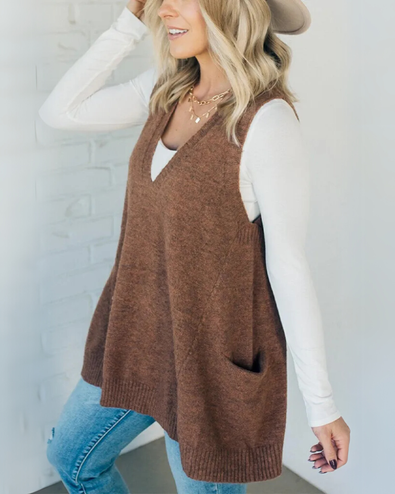 AROLA | Gilet en tricot confortable