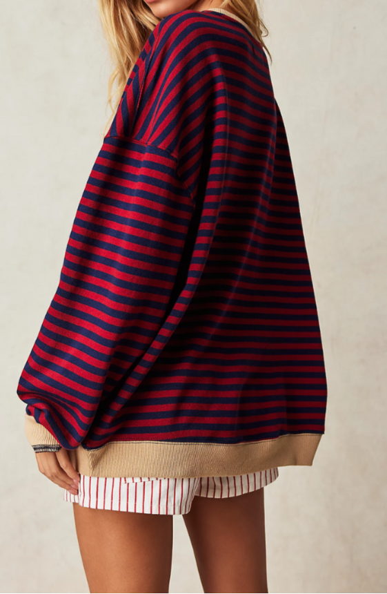 Mana | Pull Oversized Rayé