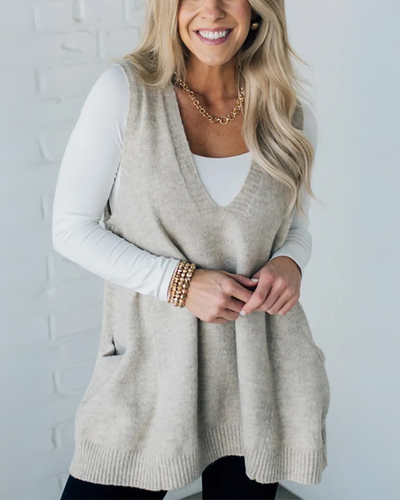 AROLA | Gilet en tricot confortable