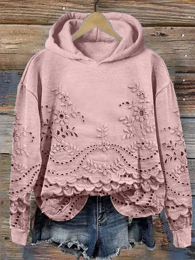 SASSY | Hoodie avec broderie florale