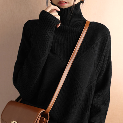 Marcelle | Pull à col roulé en grosse maille