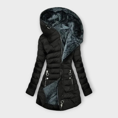 Viktoria-Marie® | Manteau à capuche asymétrique