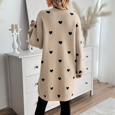 Julia | Cardigan à motif de cœur