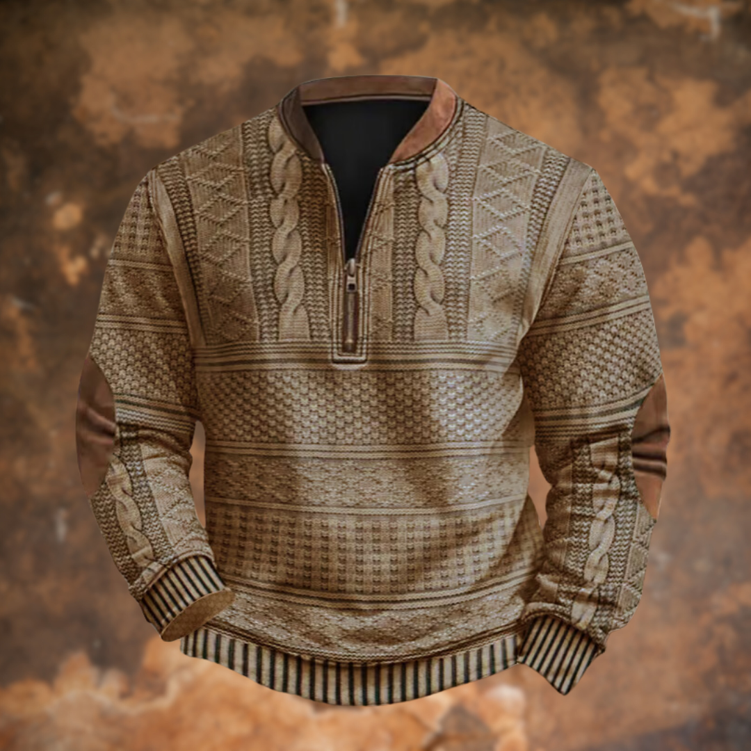 Markus® | Pull en tricot avec détail de fermeture éclair