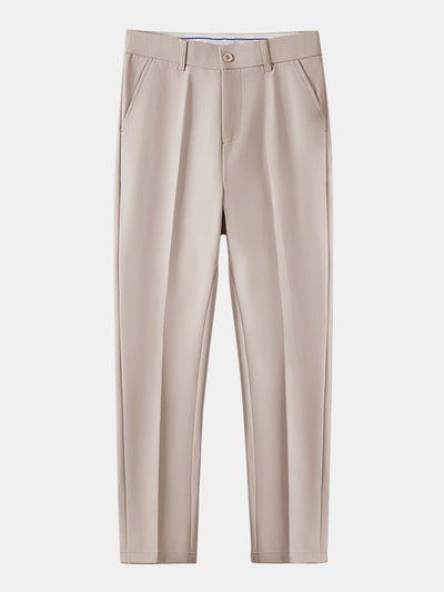 Chemise à rayures à manches longues avec boutons & pantalon fuselé slim fit