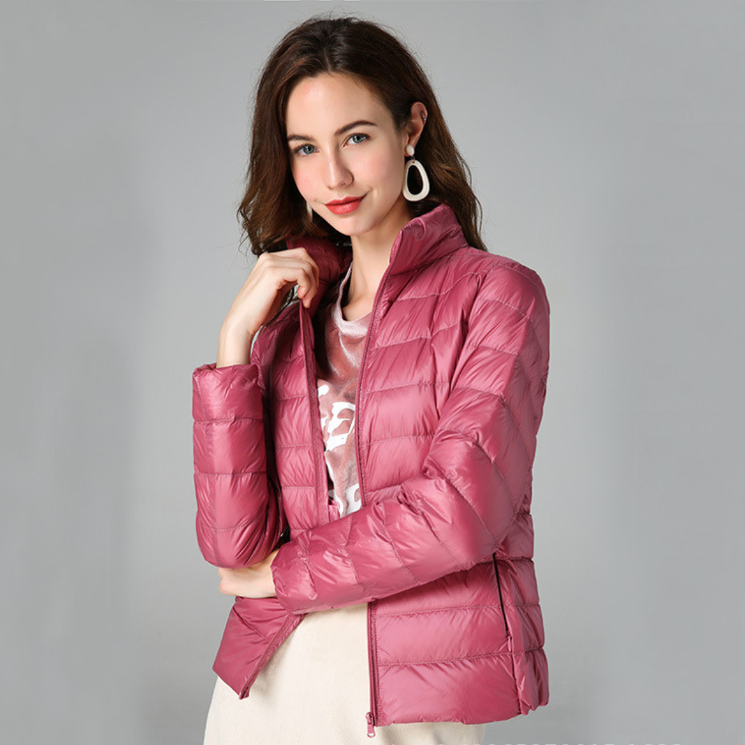 Theresia® | Nouvelle veste d'hiver ultralégère avec plumes de canard blanc