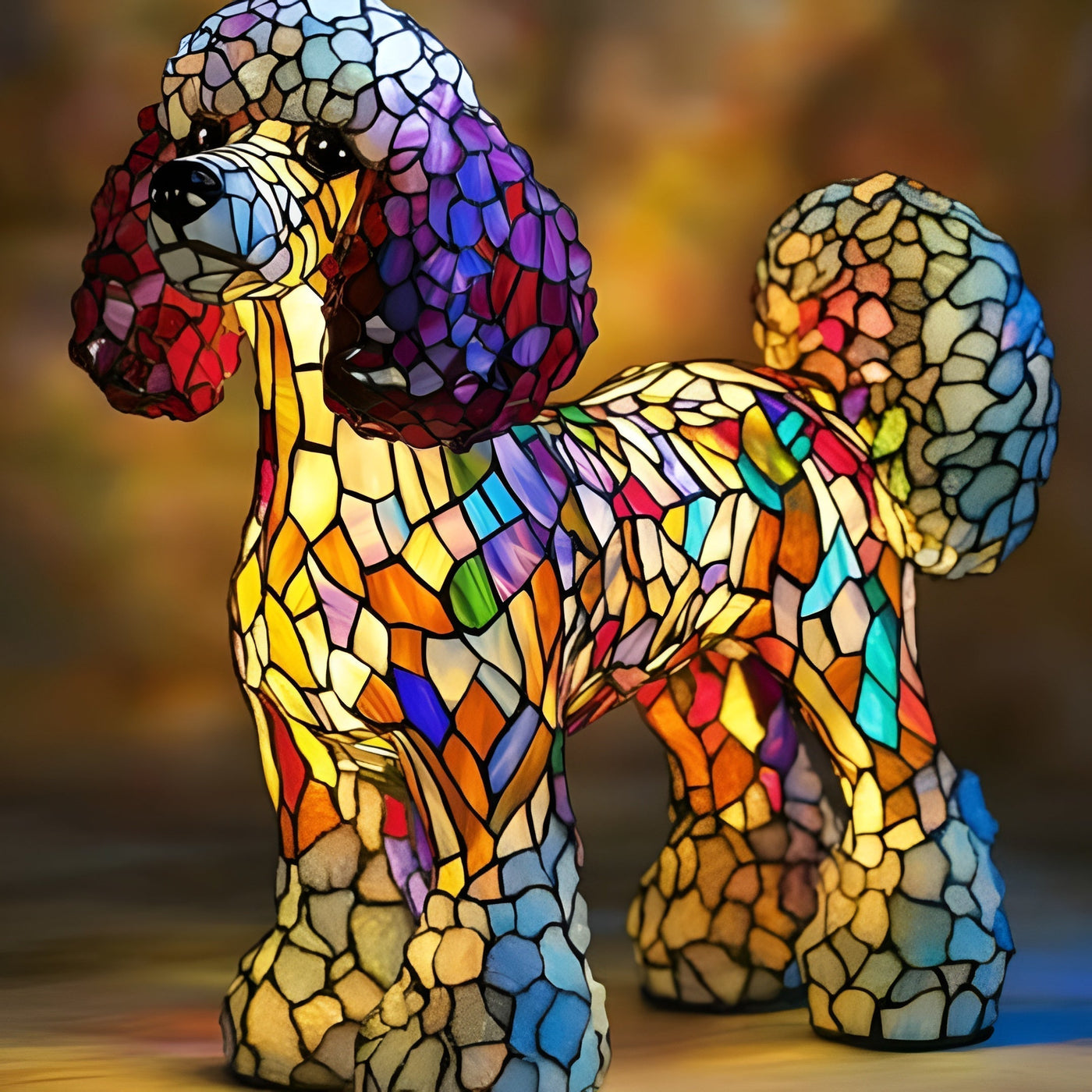 Ferdinand® | Lampe magique pour chien en verre coloré