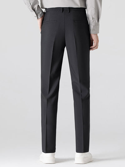 Chemise à rayures à manches longues avec boutons & pantalon fuselé slim fit