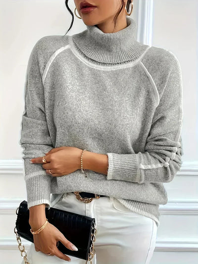 Elle | Pull col roulé confortable pour femmes