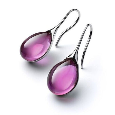 Strahlend - Boucles d'oreilles en cristal en forme de goutte