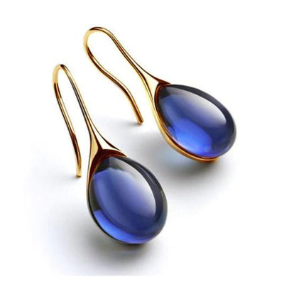 Strahlend - Boucles d'oreilles en cristal en forme de goutte