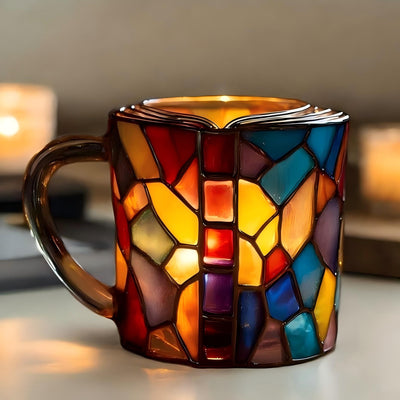 Mosaïque | Tasse – Un arc-en-ciel fait main dans vos mains