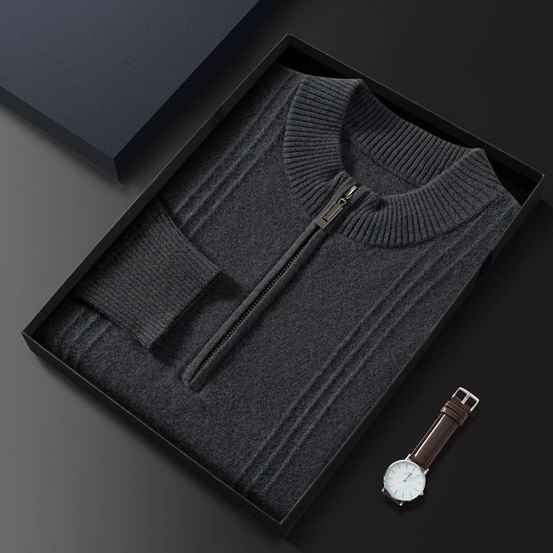 Pull – Tricot en mélange de tissus avec une chute élégante