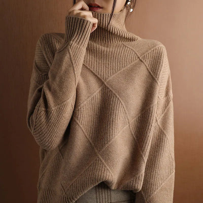 Marcelle | Pull à col roulé en grosse maille