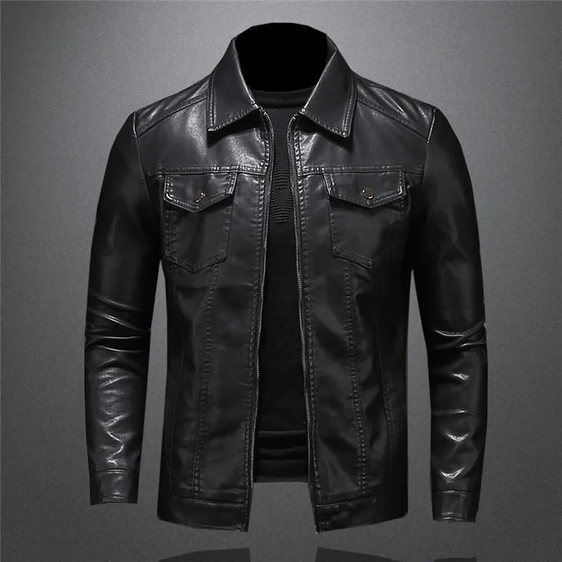 Kevin® | Veste en cuir décontractée