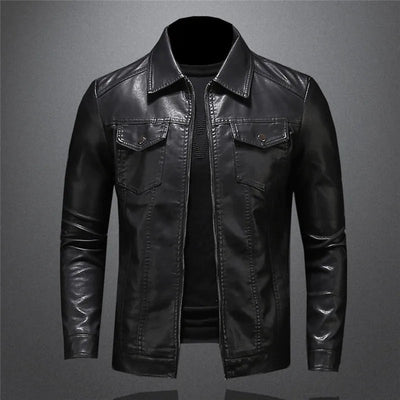 Kevin® | Veste en cuir décontractée