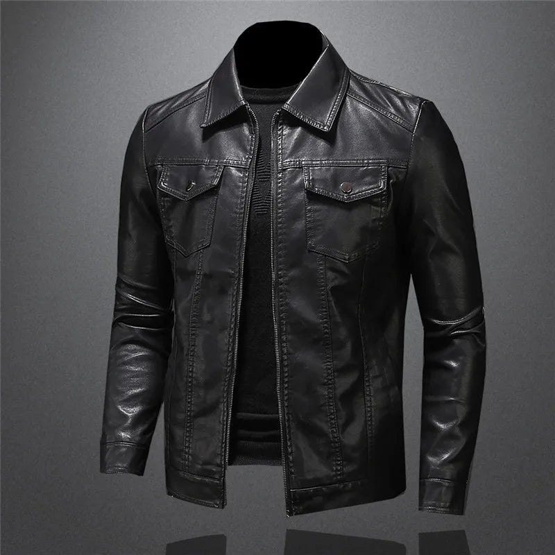Kevin® | Veste en cuir décontractée