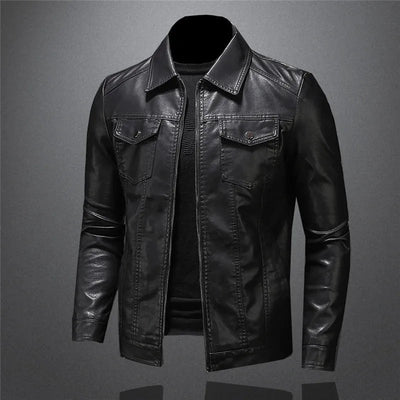 Kevin® | Veste en cuir décontractée