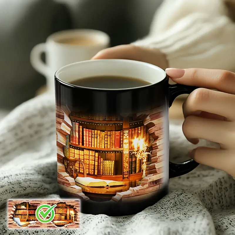 Luna | Tasse à café en forme de bibliothèque magique