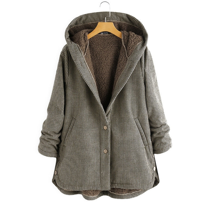 Rosa® | Manteau à capuche à carreaux