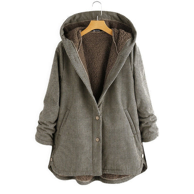 Rosa® | Manteau à capuche à carreaux