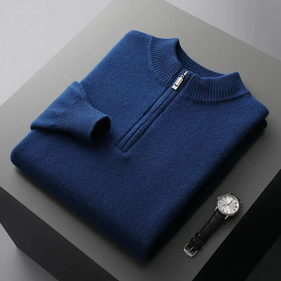 Pull en tricot - Demi-zip devant & ajustement rapide du col