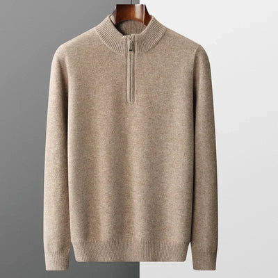 Pull en tricot - Demi-zip devant & ajustement rapide du col