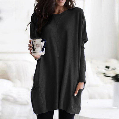 ELLE | Robe chemise à manches longues avec poches