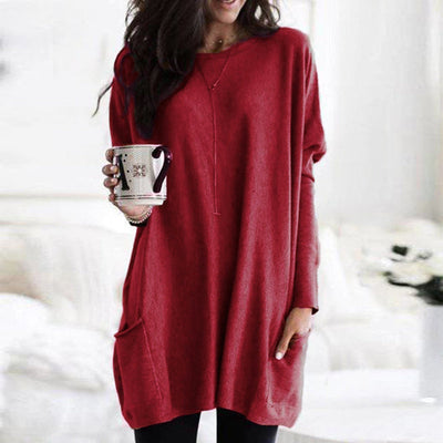 ELLE | Robe chemise à manches longues avec poches
