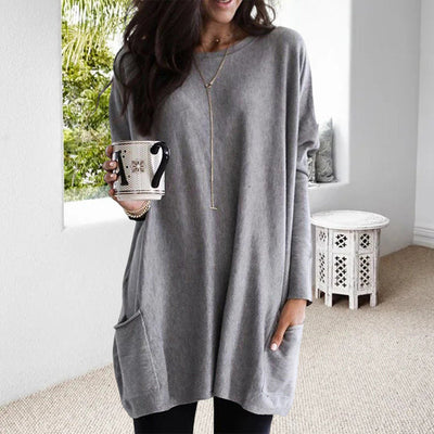 ELLE | Robe chemise à manches longues avec poches