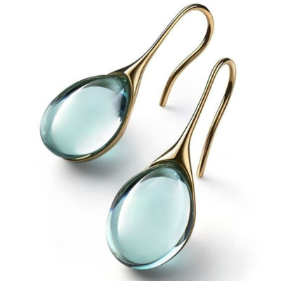 Strahlend - Boucles d'oreilles en cristal en forme de goutte