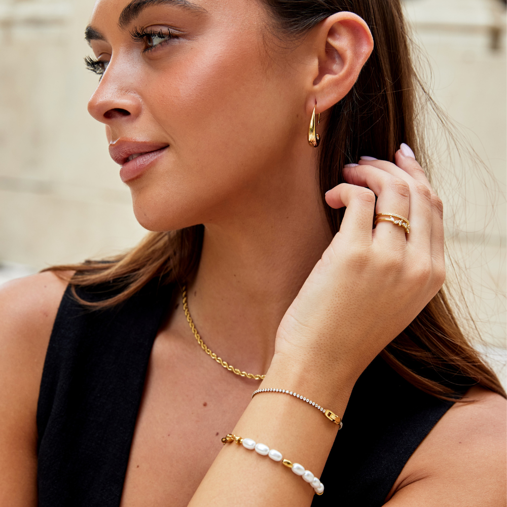Melina-Sophie® | Bracelet en cristal Niyah or