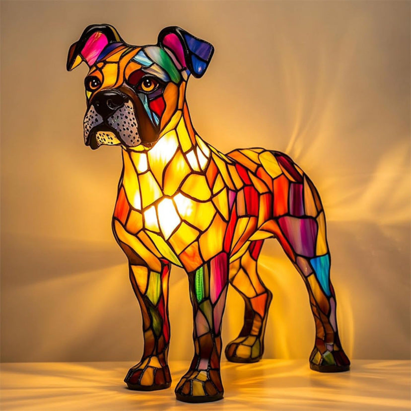 Ernst® | Lampe magique pour chien en verre coloré