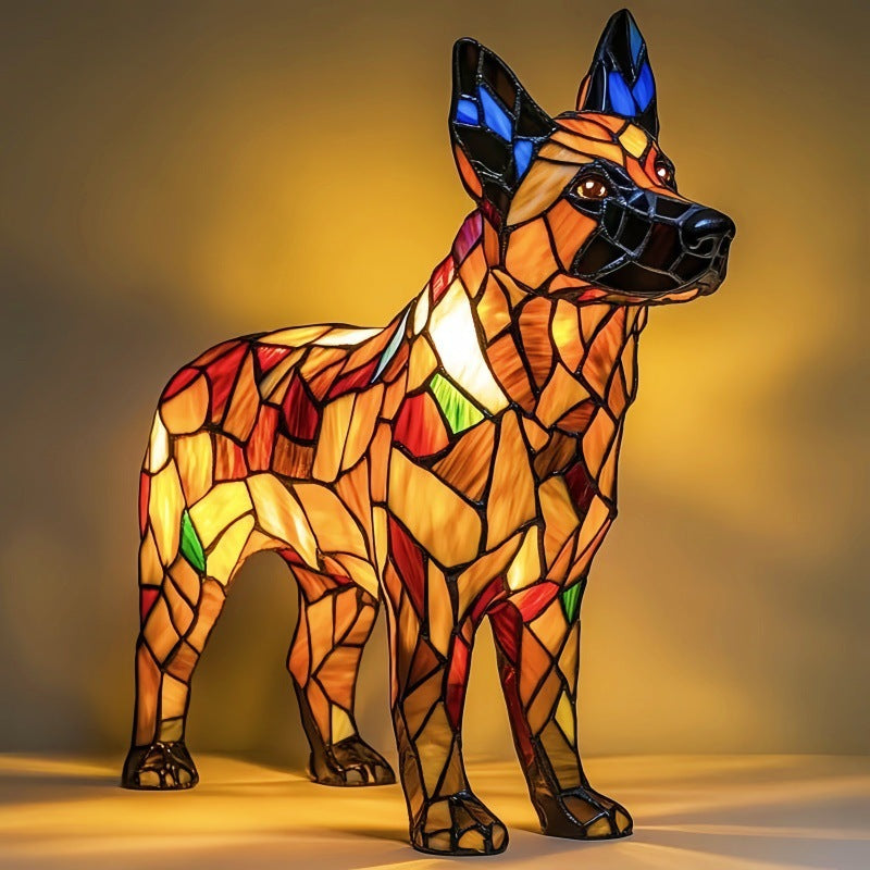 Raimund® | Lampe magique pour chien en verre coloré