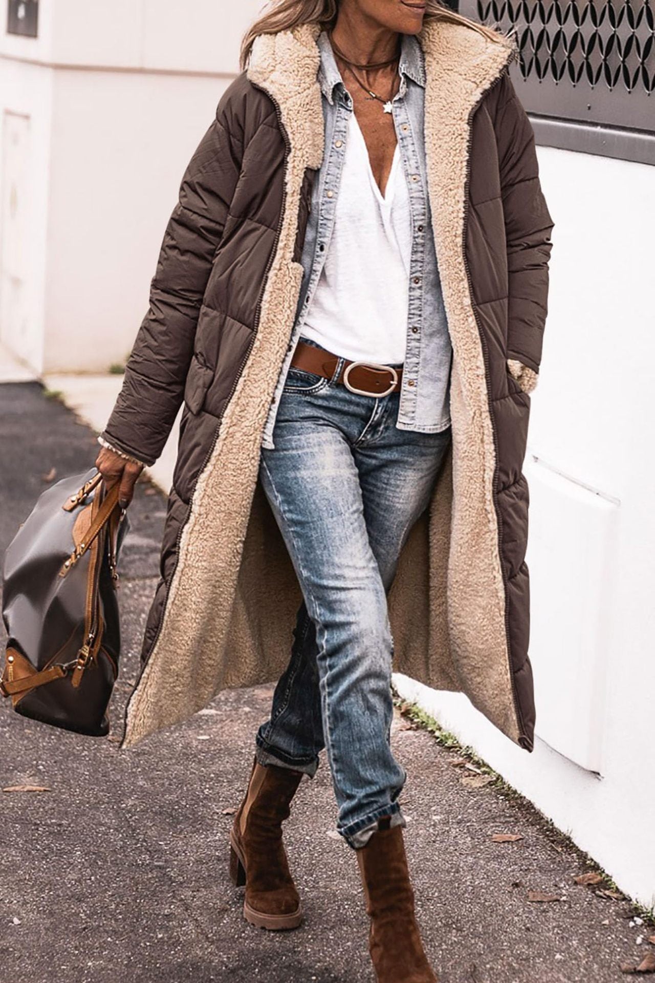 Alma® | Manteau Sherpa Long