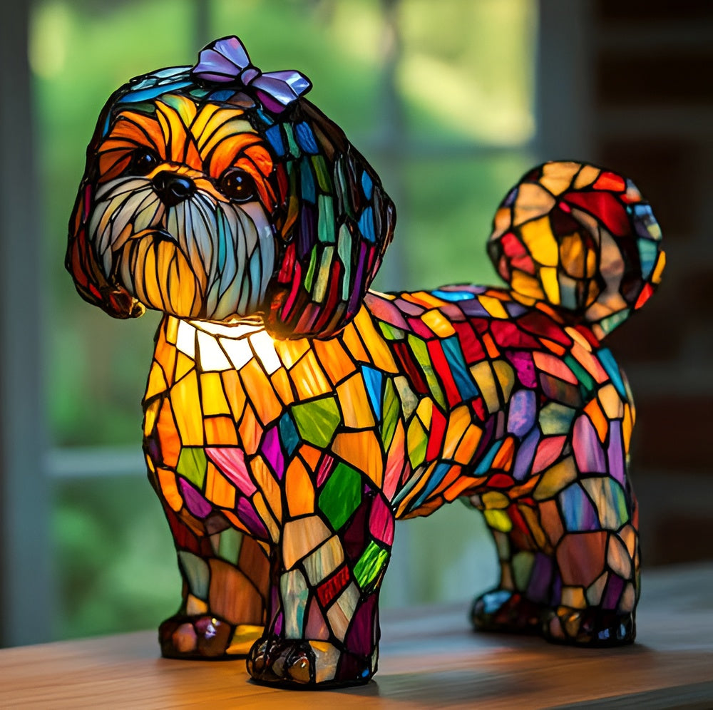 Ria® | Lampe magique pour chiens en verre coloré