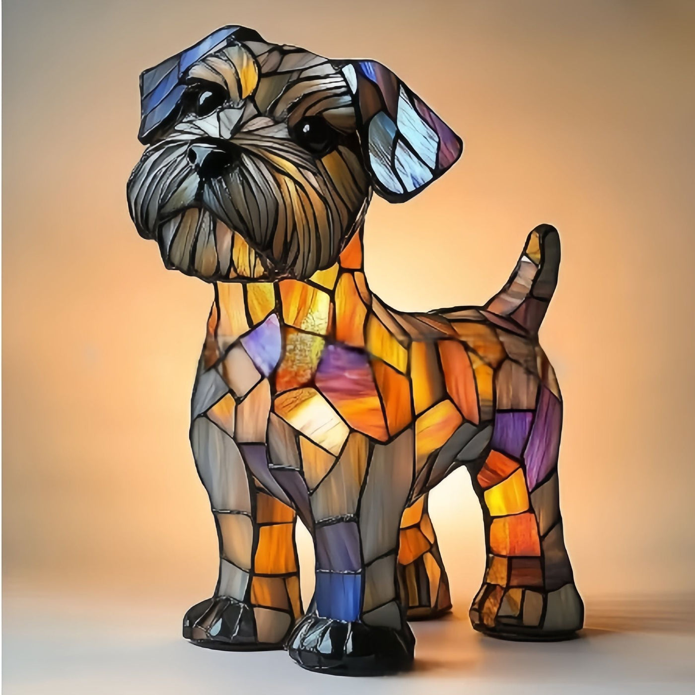 Zyra® | Lampe magique pour chien en verre coloré