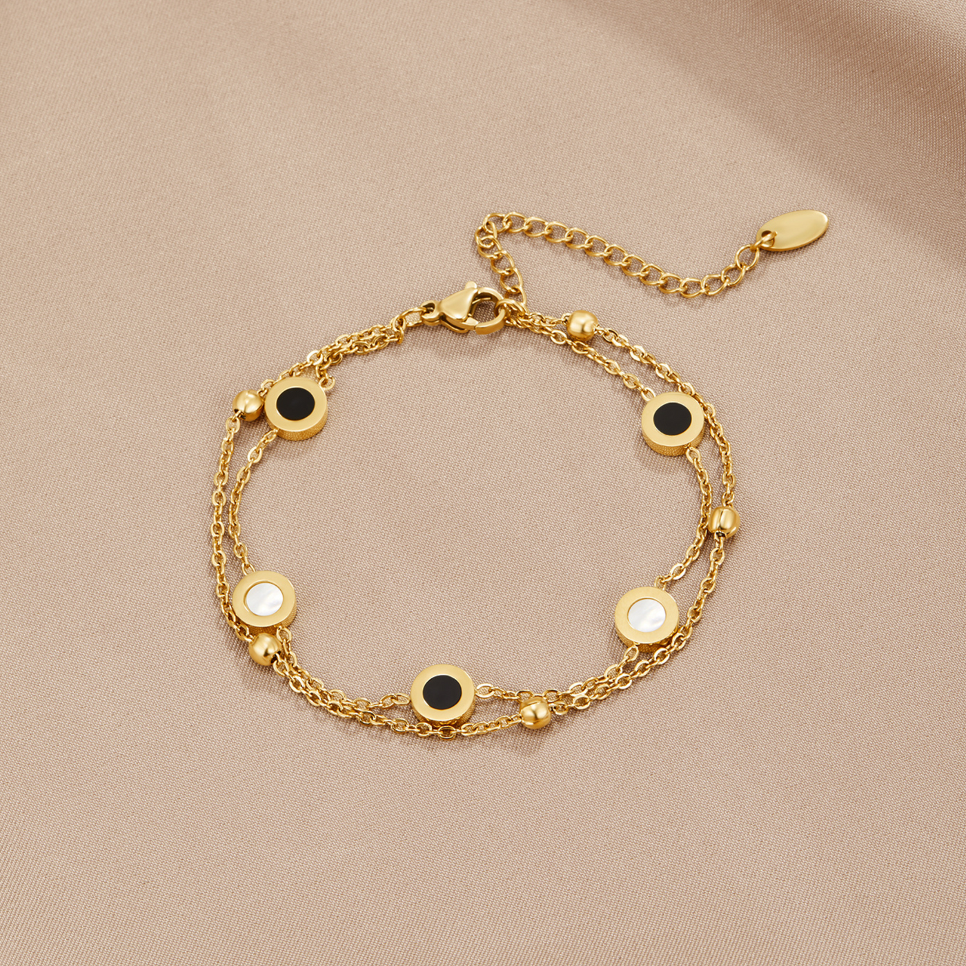Clarina® | Bracelet en pierre blanche