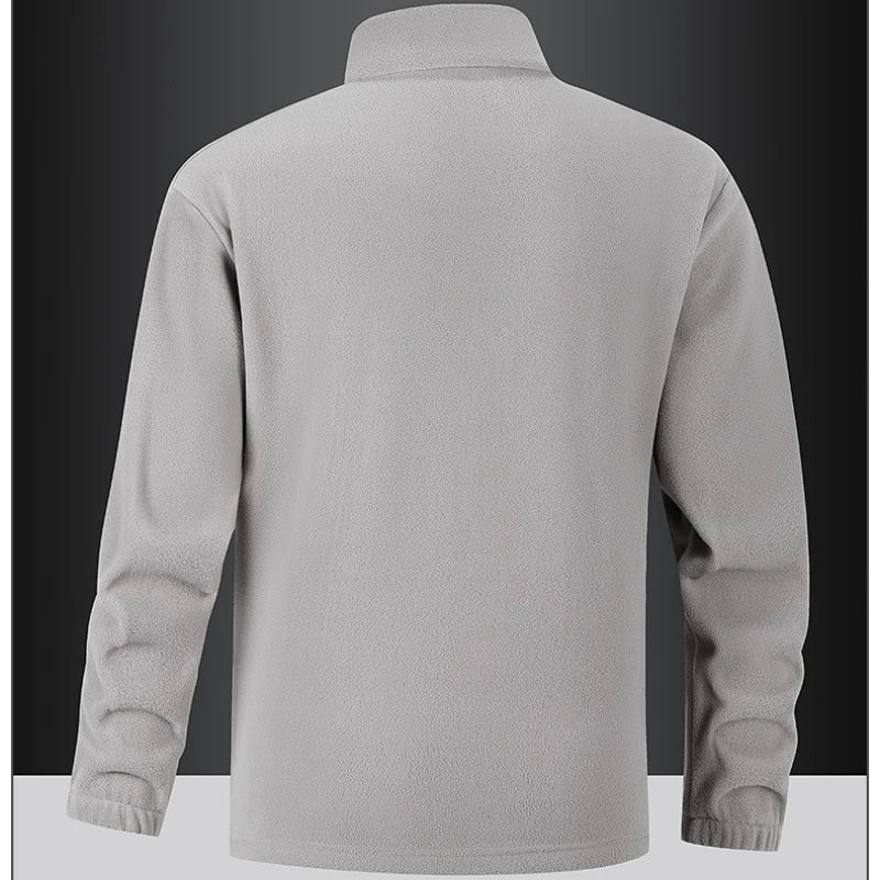 Jakob® | Pull Fleece Homme à Demi-Zip Chaud Hiver Sweatshirt Respirant