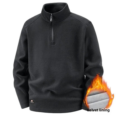 Kilian® | Pull Fleece Homme à Col Zippé Demi - Chaud, Hiver, Sweat-Shirt Respirant