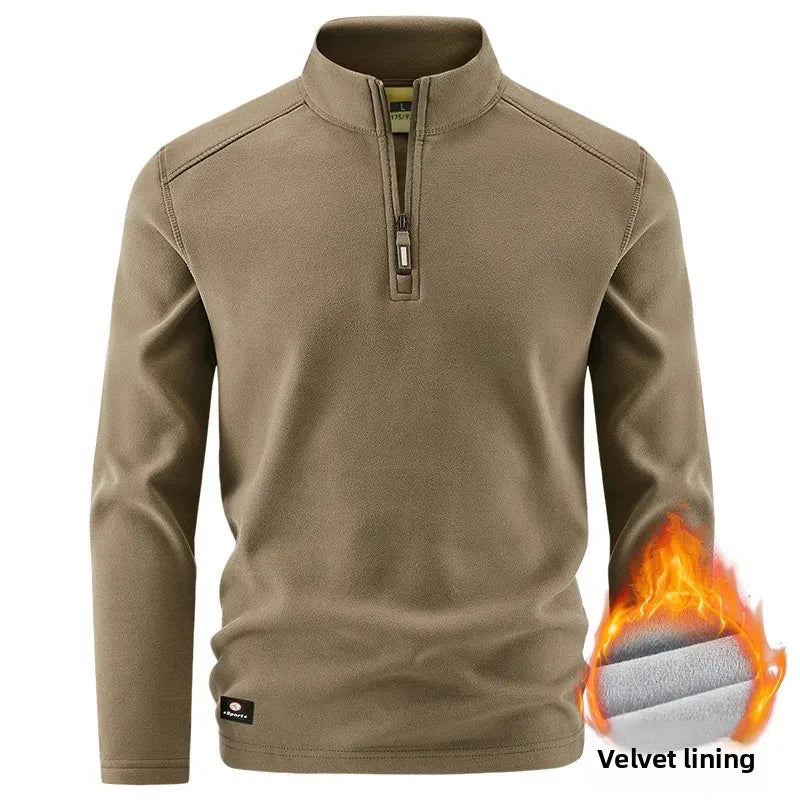 Kilian® | Pull Fleece Homme à Col Zippé Demi - Chaud, Hiver, Sweat-Shirt Respirant