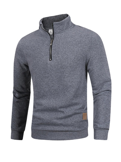 Aron® | Pull Fleece Homme à Demi-Zip Chaud Hiver Sweatshirt Respirant