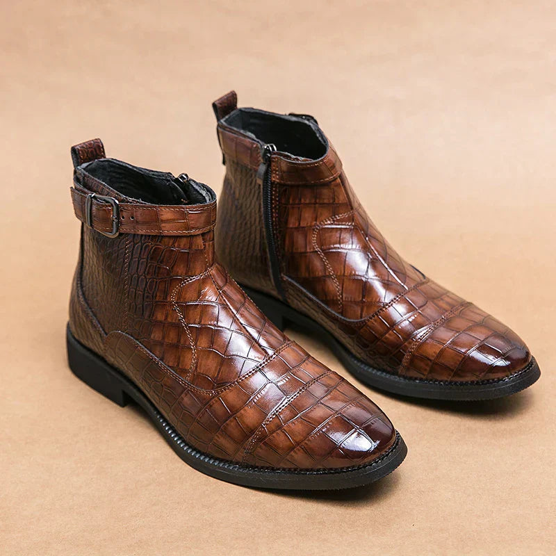 Dylan | Bottines avec boucle en simili cuir
