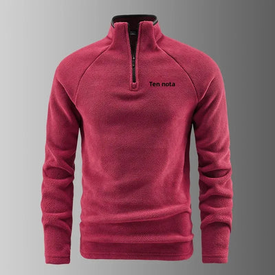Valentin® | Pull Fleece pour Hommes à Demi-Zip Chaud Hiver Sweatshirt Respirant
