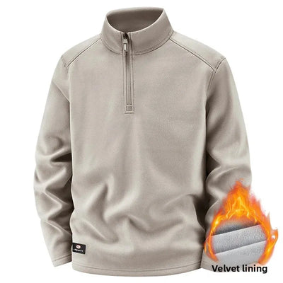 Kilian® | Pull Fleece Homme à Col Zippé Demi - Chaud, Hiver, Sweat-Shirt Respirant
